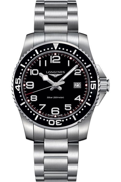 Longines HydroConquest 39 mm Watch in Black Dial