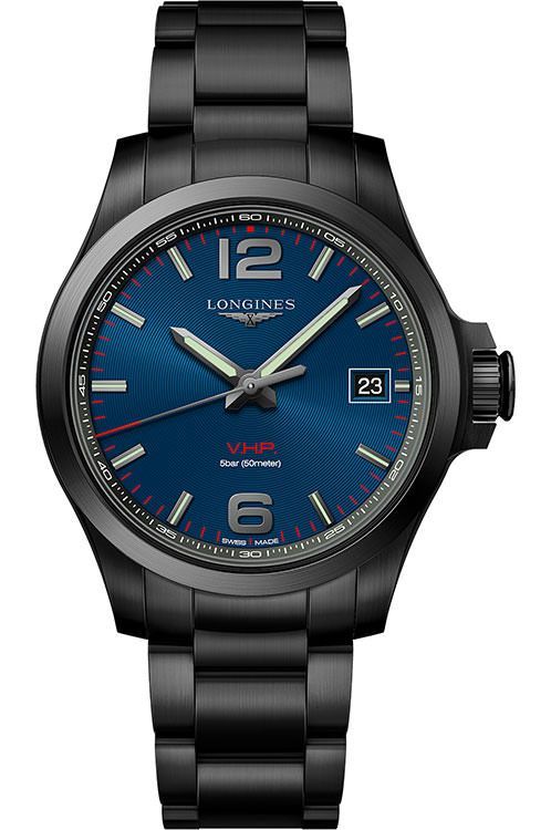 Longines Conquest V.H.P. 41 mm Watch in Blue Dial