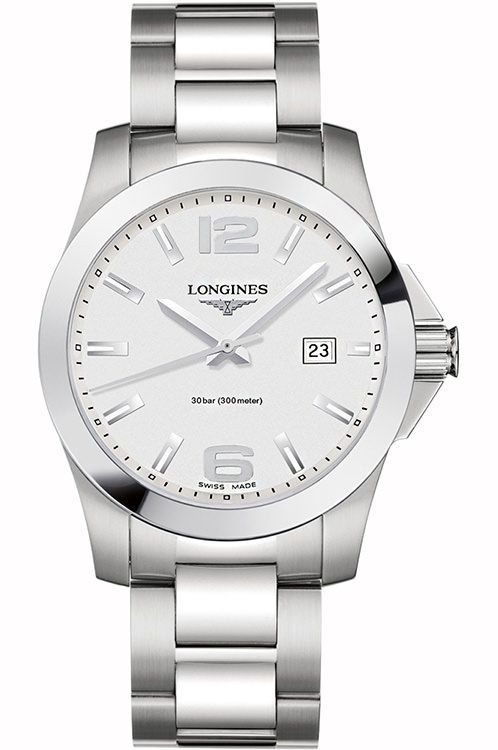 Longines Conquest 41 mm Watch in Silver Dial