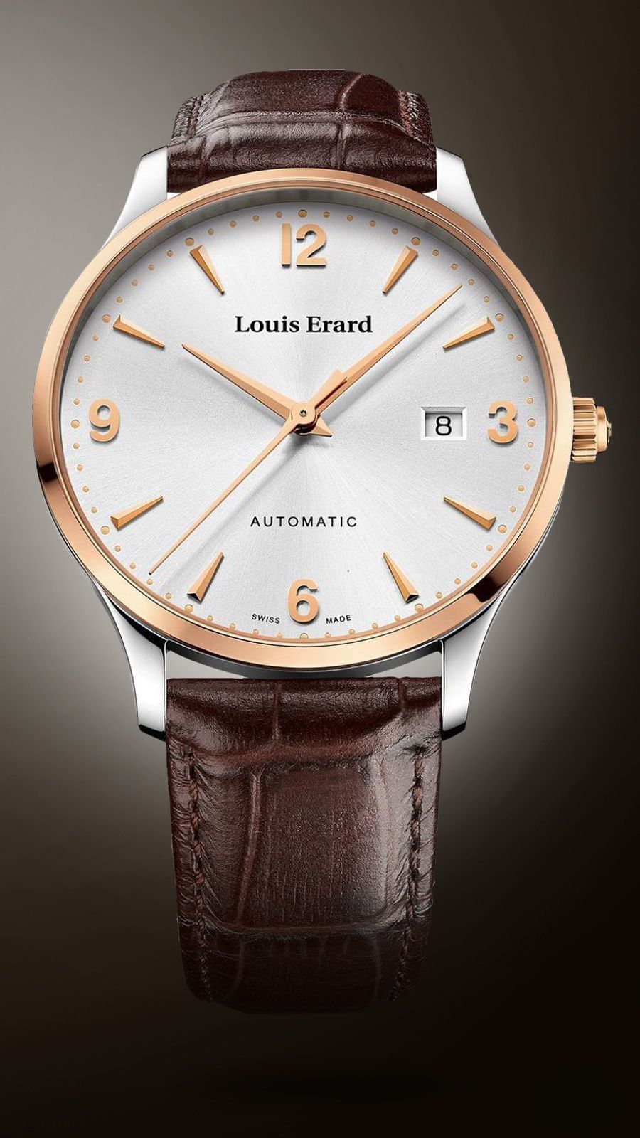 Louis Erard Heritage 40 mm Watch in Silver Dial
