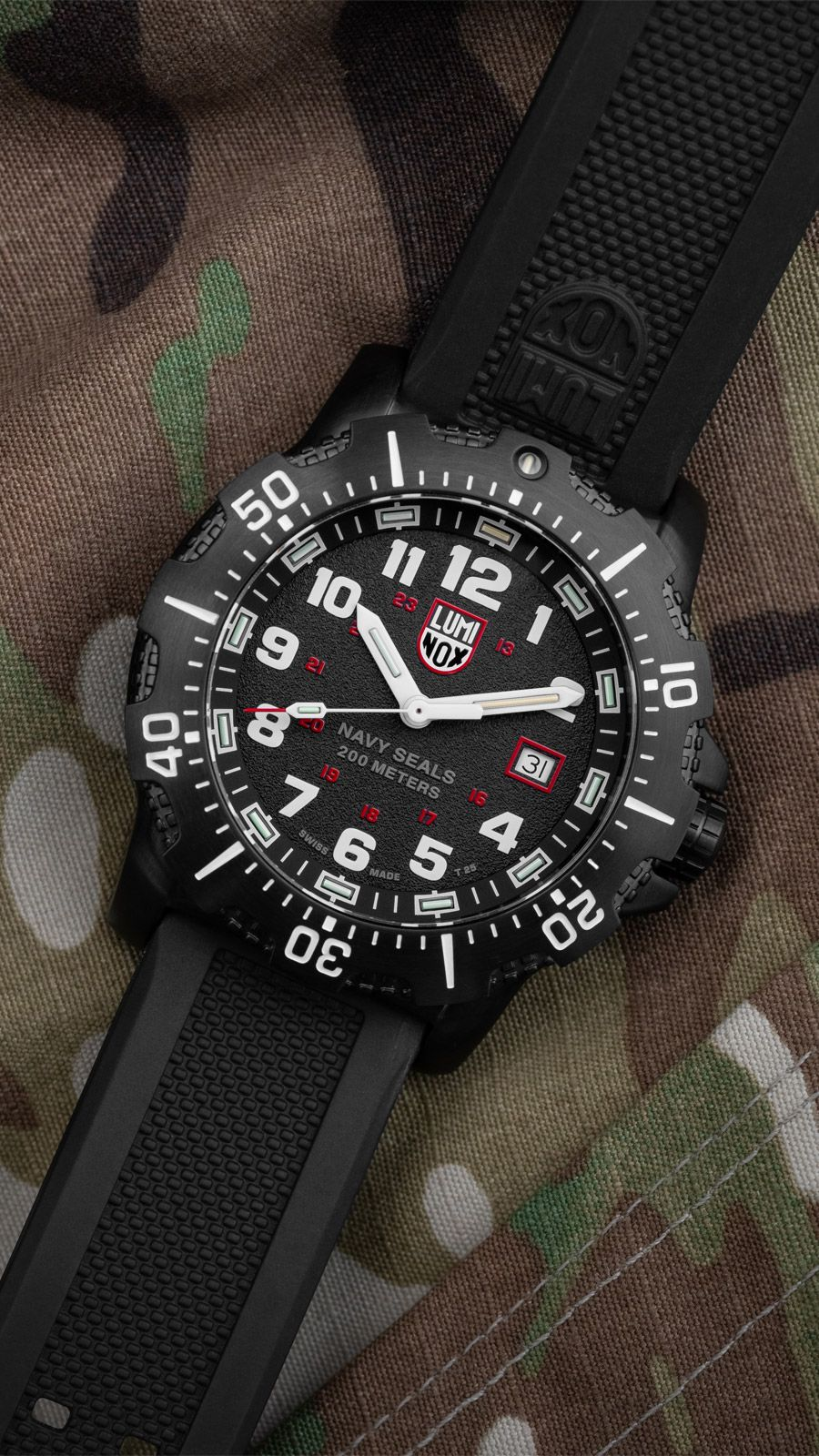 時計 LUMINOX/NAVY SEALs Ref.4231 Luminox XS.4231.SET Navy Seal Military Dive Black Steel 45 mm
