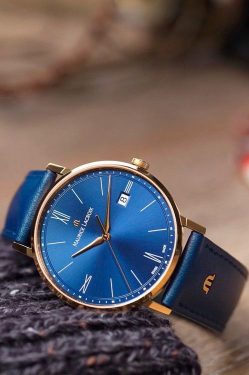 Maurice Lacroix Eliros 40 mm Watch in Blue Dial