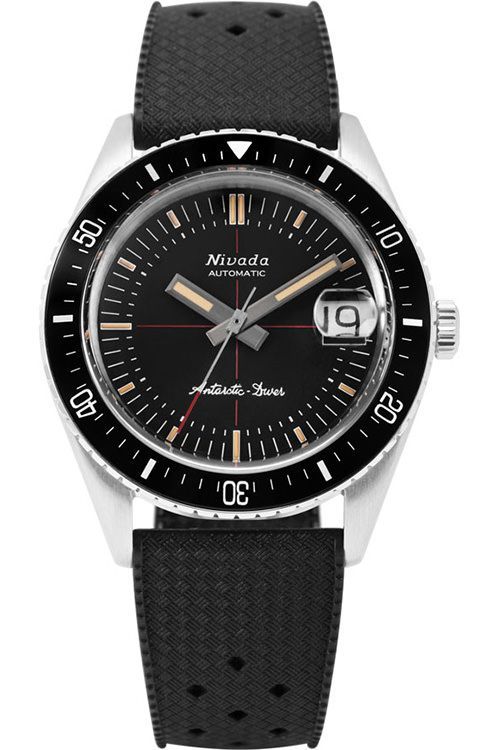 Nivada Grenchen Antarctic Diver 38 mm Watch in Black Dial