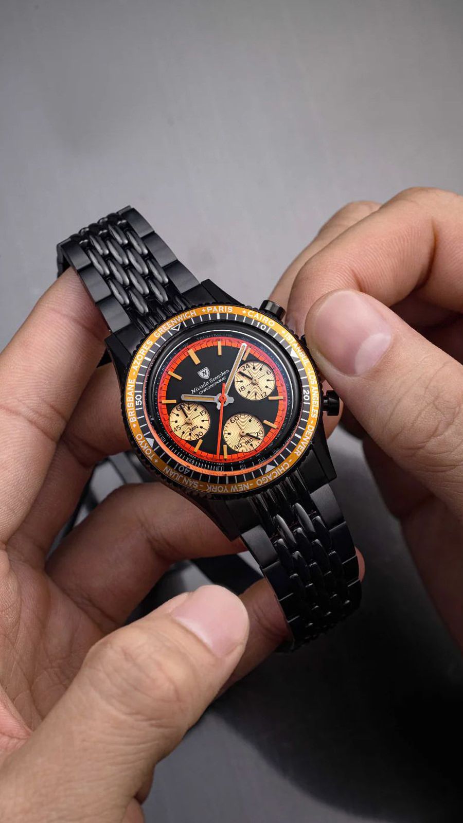 Nivada Grenchen Chronomaster Quartz Watch | 87041Q04