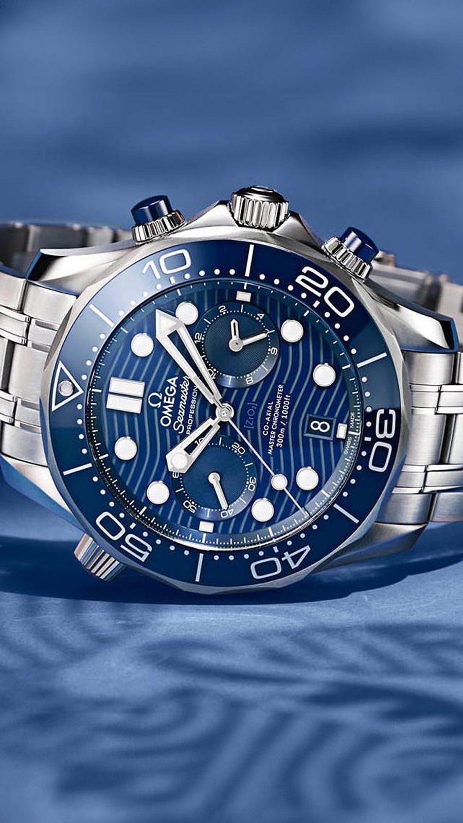 Omega Diver 300M 44 mm Watch in Blue Dial