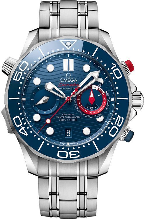 Omega Diver 300M 44 mm Watch in Blue Dial