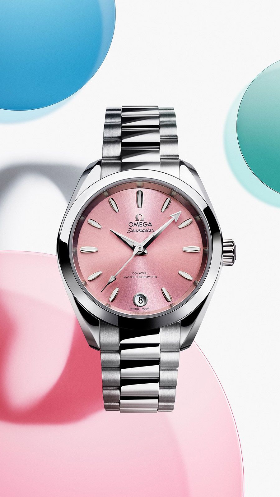 【ピンクの猫】オメガ シーマスター OMEAGA SEAMASTER Omega Seamaster Automatic Watch | 220.10.34.20.10.003