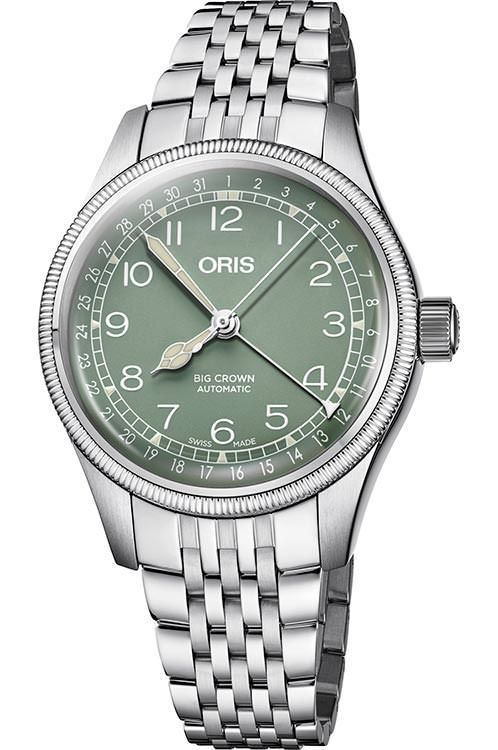 Oris Big Crown Pointer Date 36 mm Watch in Green Dial