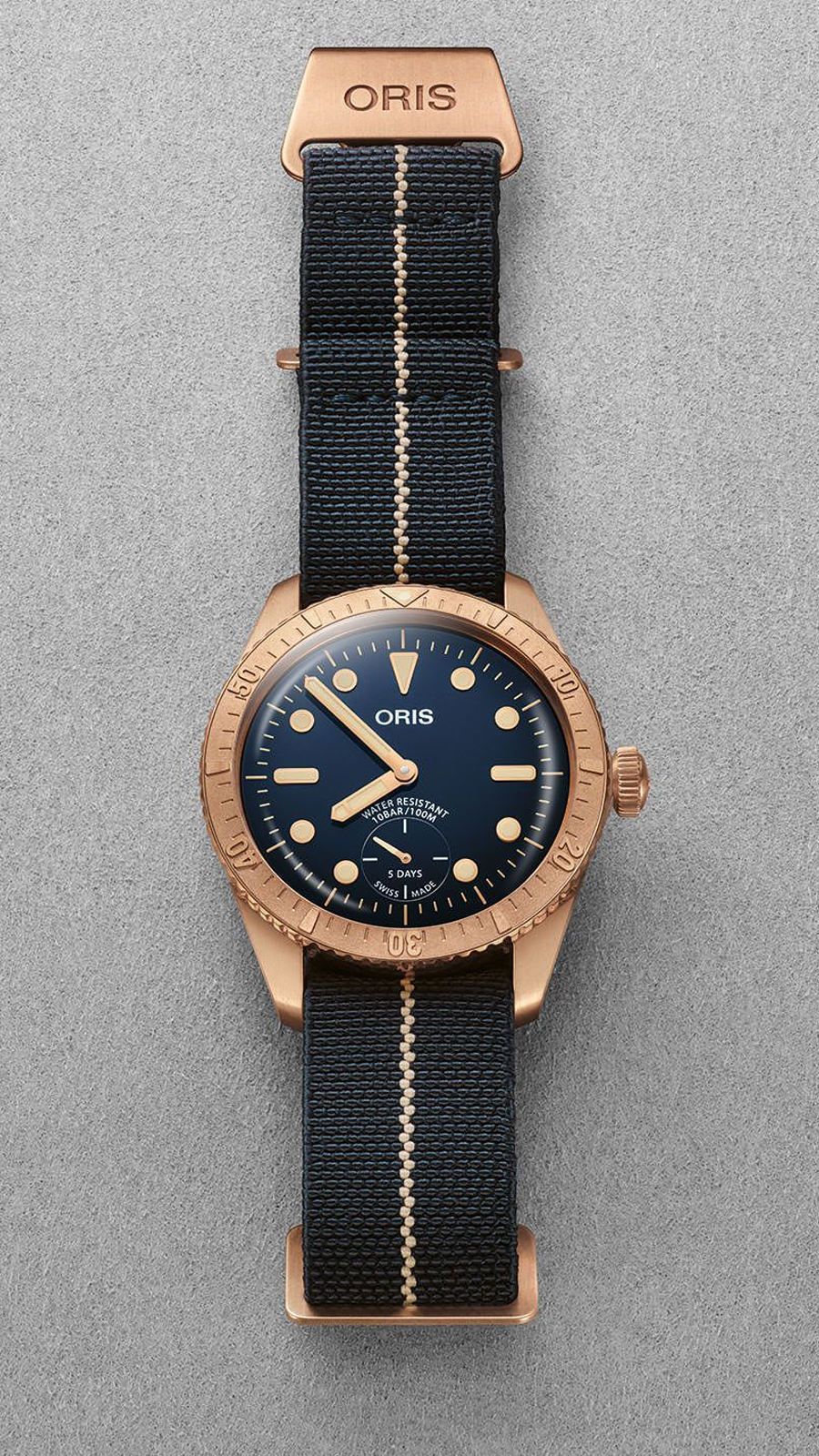 Oris Carl Brashear Calibre 401 Limited Edition 40 mm Watch in Blue Dial