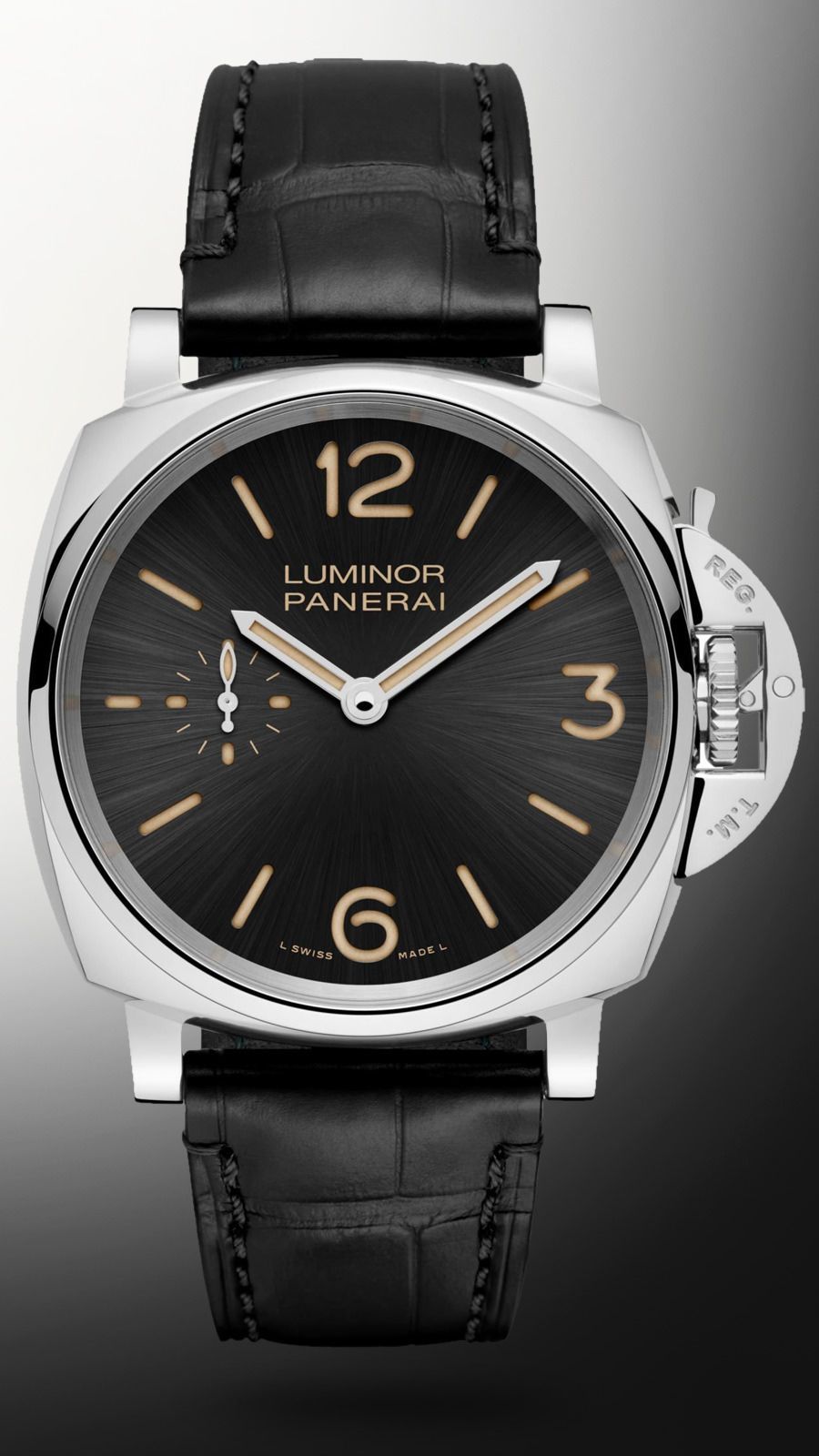 Panerai Luminor Due 42 mm Watch in Black Dial