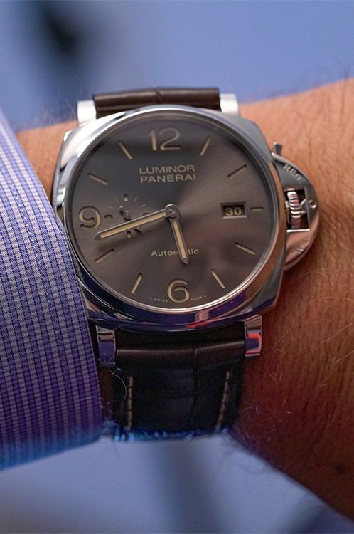 Panerai Luminor Due 45 mm Watch in Grey Dial