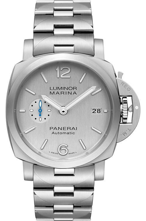 Panerai Marina 42 mm Watch in Silver Dial