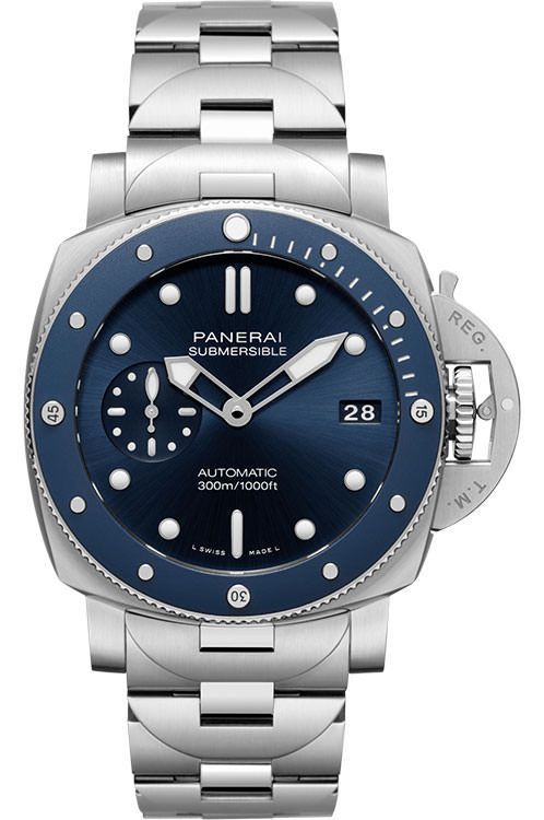 Panerai Submersible 42 mm Watch in Blue Dial