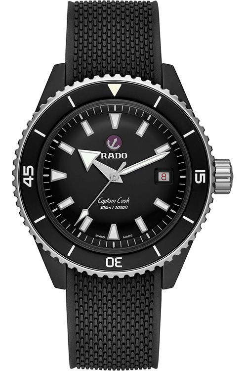 Rado Captain Cook 43 mm Watch in Black Dial