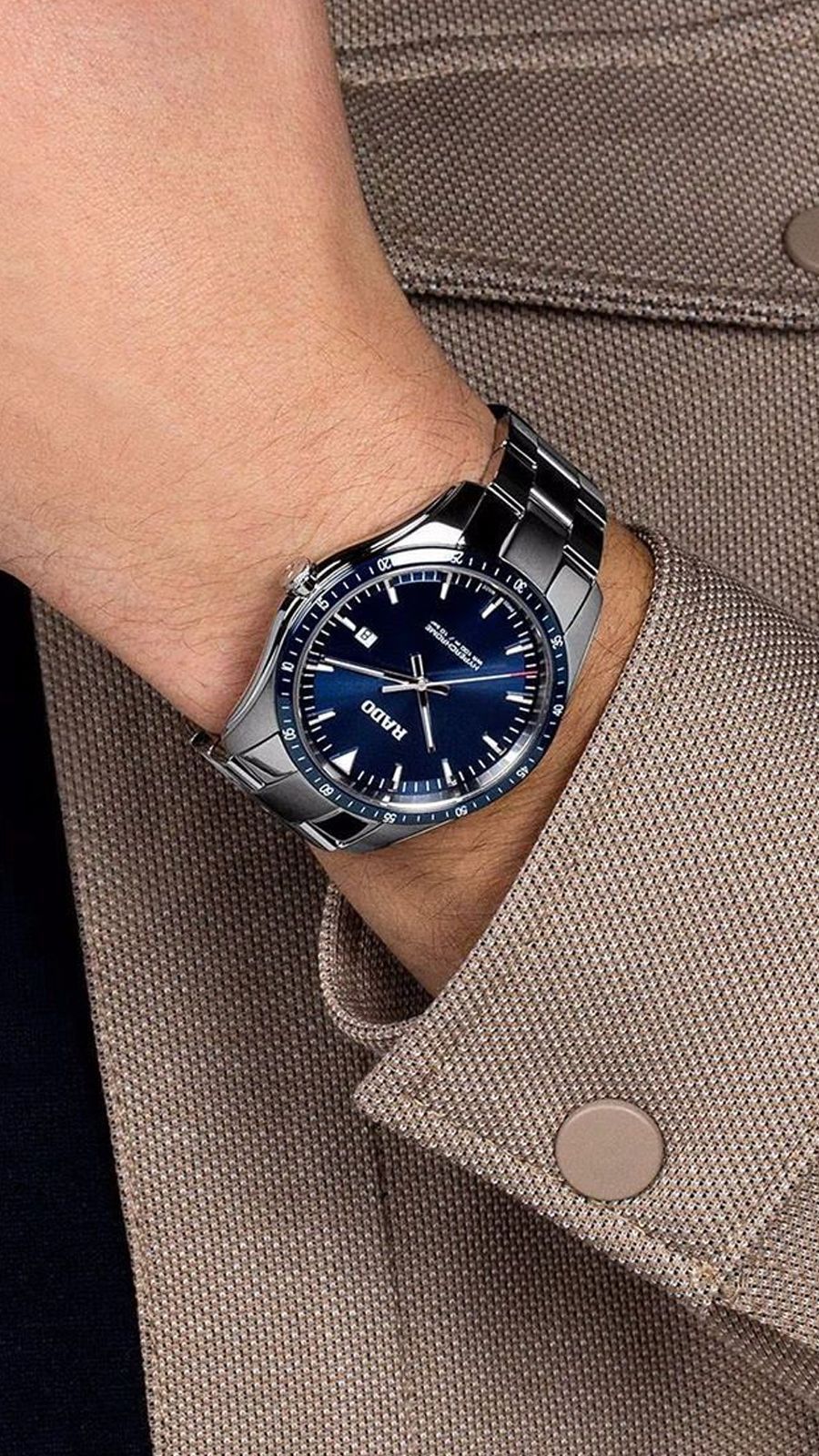 Rado HyperChrome 45 mm Watch in Blue Dial