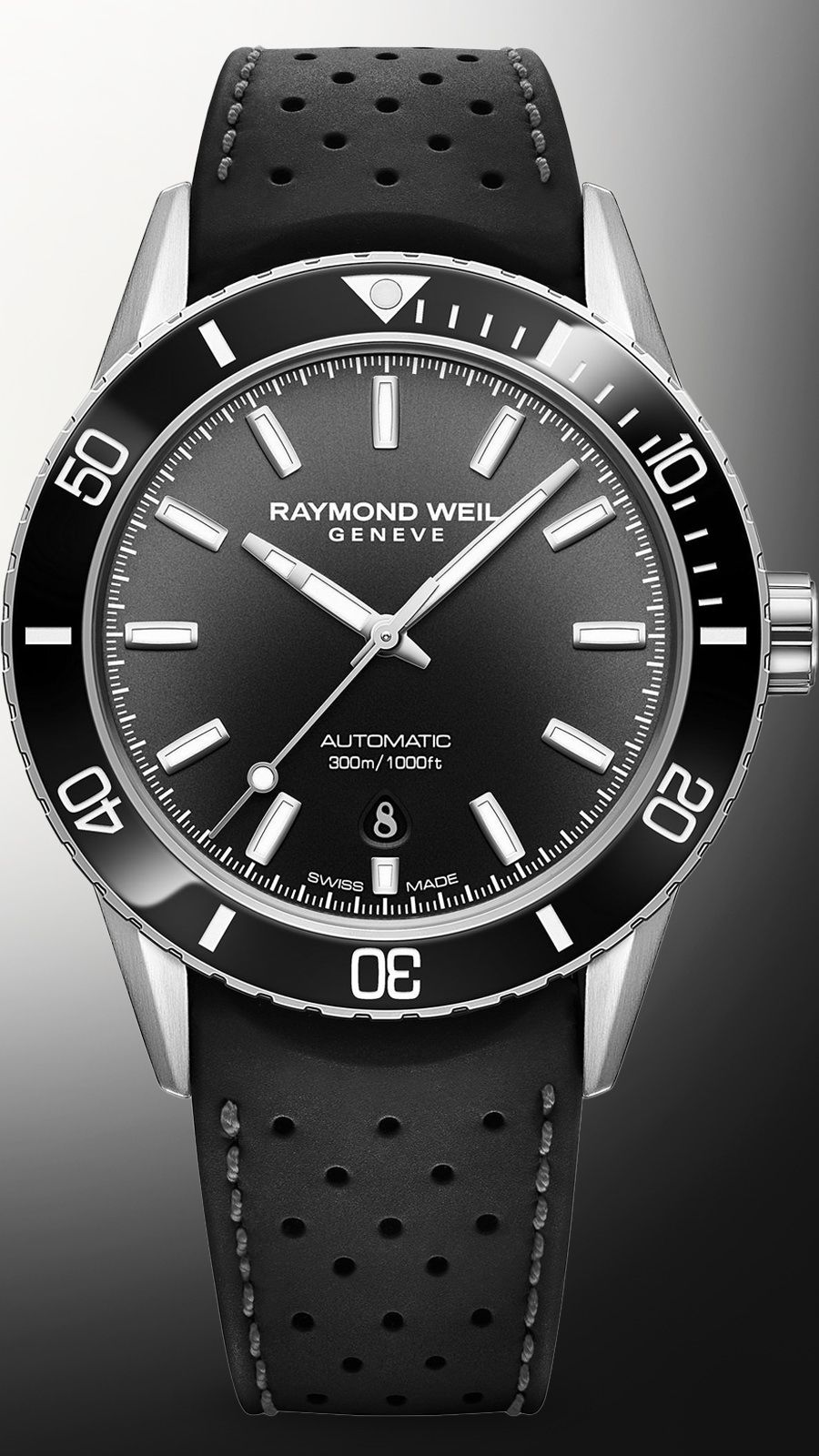 Raymond Weil Freelancer Automatic Men Watches in Round case Black Dial