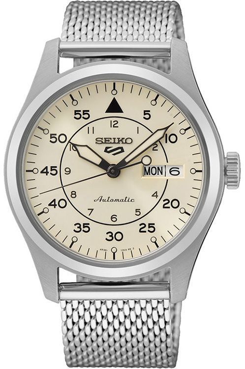 Seiko Field Suits Style 39.4 mm Watch in Ivory Dial