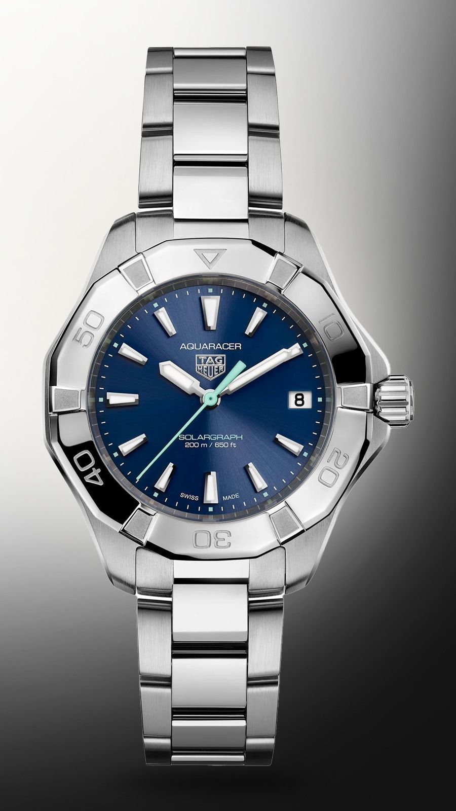 Tag heuer aquaracer ladies blue top