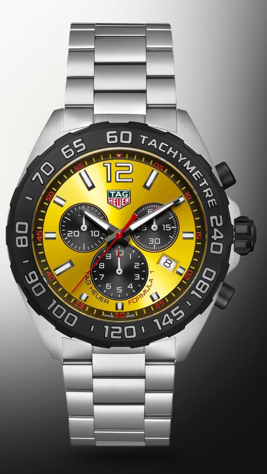 TAG Heuer Formula 1 43 mm Watch in Yellow Dial