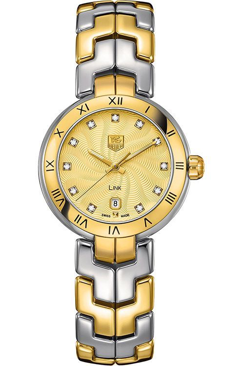 Tag heuer on sale link gold
