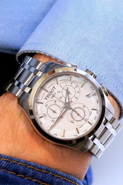 Tissot Tissot Couturier 41 mm Watch in Silver Dial