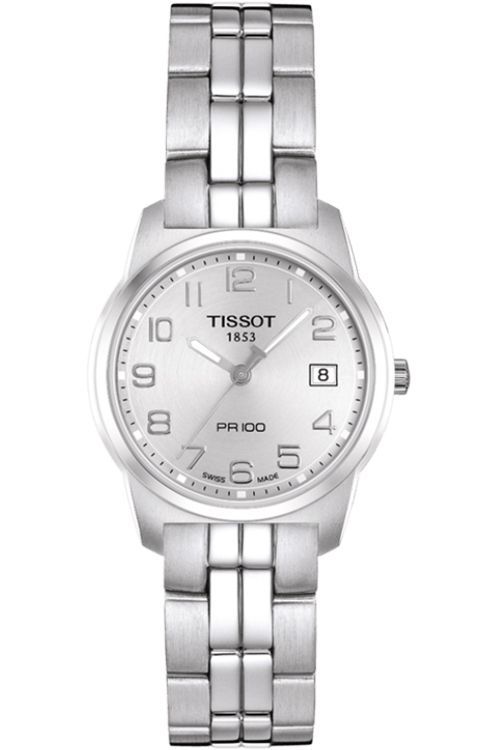 Tissot PR 100 25 mm Watch in White Dial