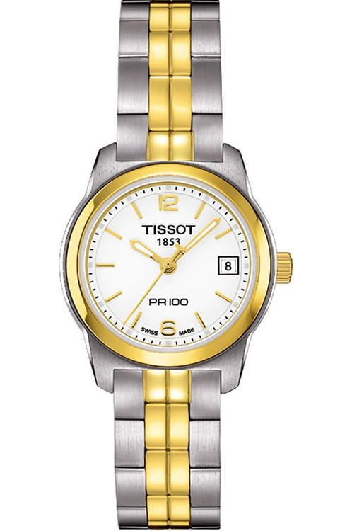 Tissot PR 100 25 mm Watch in White Dial