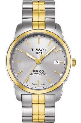 Tissot PR 100 38 mm Watch in Silver Dial