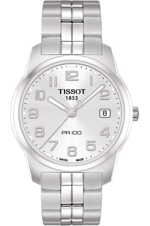 Tissot PR 100 38 mm Watch in Silver Dial