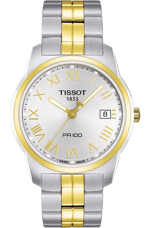 Tissot PR 100 40 mm Watch in Silver Dial