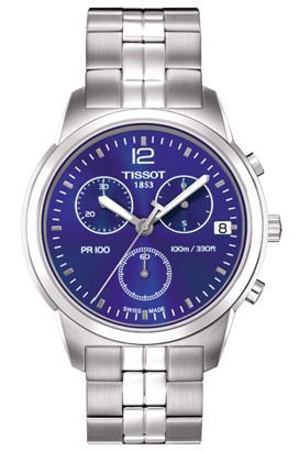 Tissot PR 100 40 mm Watch in Blue Dial