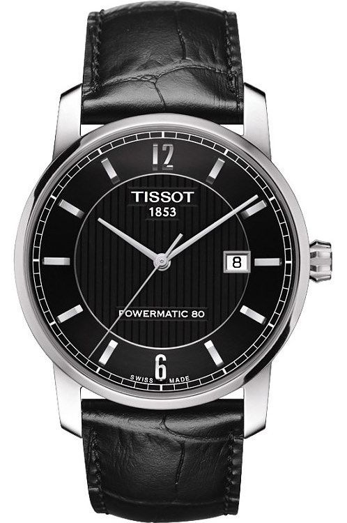 Tissot Titanium Automatic 40 mm Watch in Black Dial