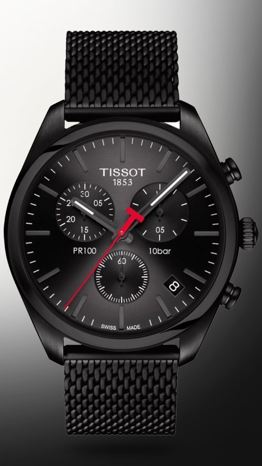 Tissot Tissot PR 100 41 mm Watch in Black Dial