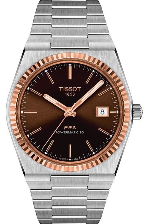 Tissot Tissot PRX 40 mm Watch in Black Brown Dial