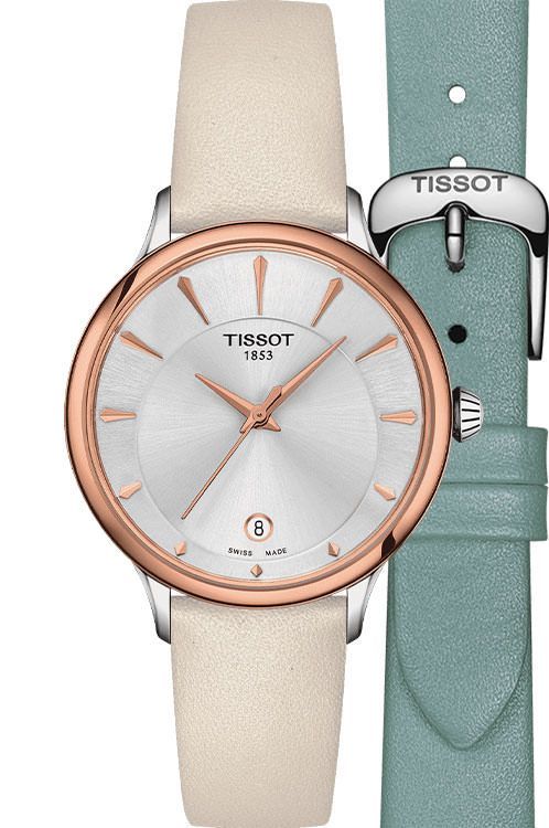 Tissot Tissot Odaci T 33.17 mm Watch in Silver Dial