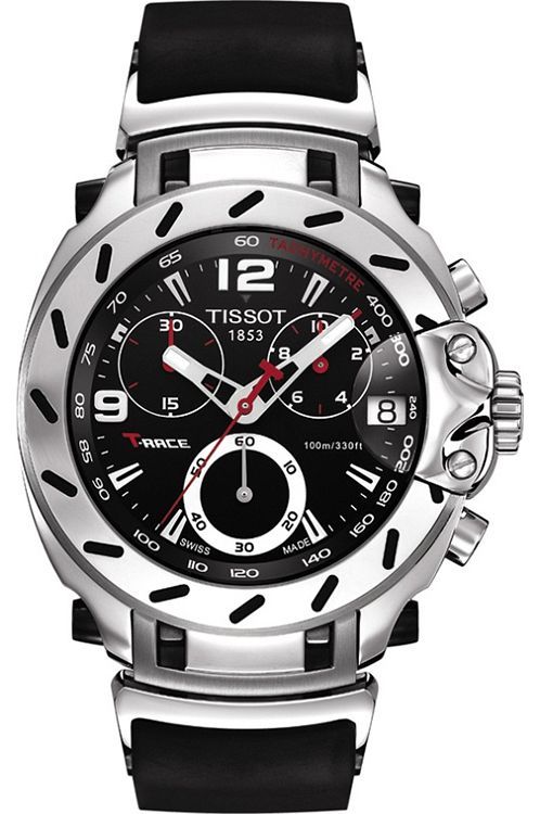 Tissot T Race 40 mm Watch in Black Dial