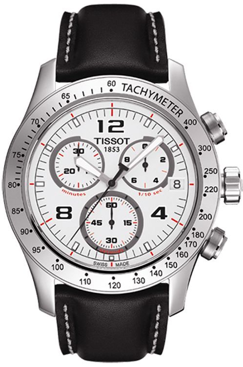 Tissot Tissot V8 43 mm Watch in Silver Dial