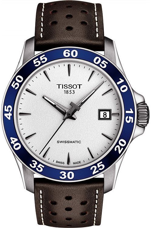 Tissot Tissot V8 42 mm Watch in White Dial