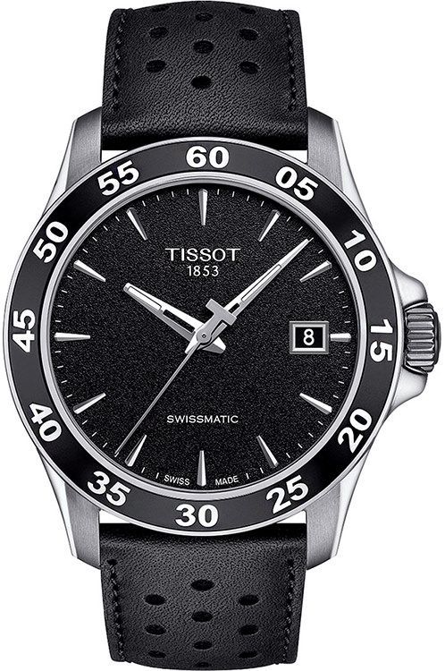 Tissot Tissot V8 42 mm Watch in Black Dial