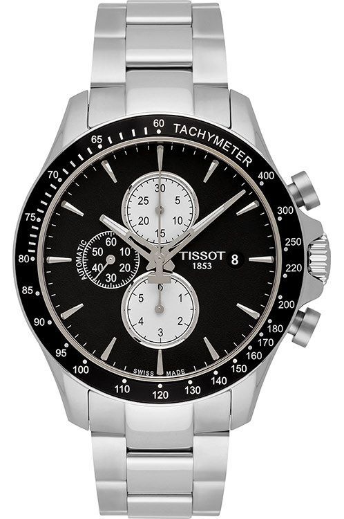 Tissot Tissot V8 45 mm Watch in Black Dial