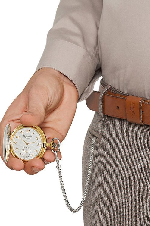 Tissot T-Pocket Manual Winding Watches in Round case Grey Dial