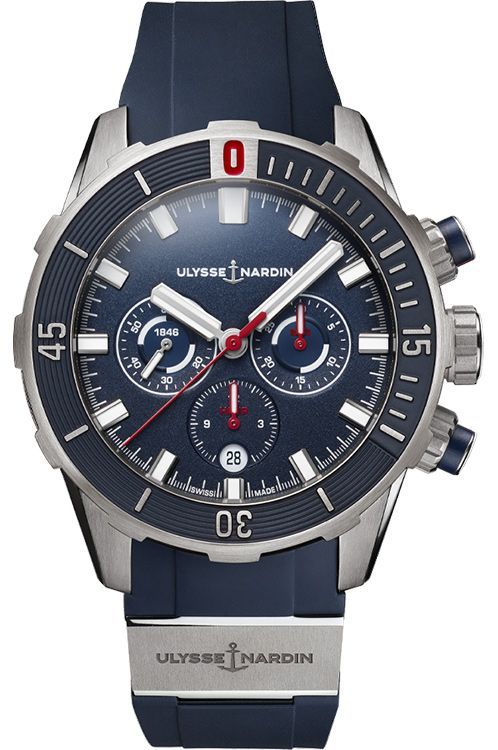 Ulysse Nardin Diver Chronograph 44 mm Watch in Blue Dial