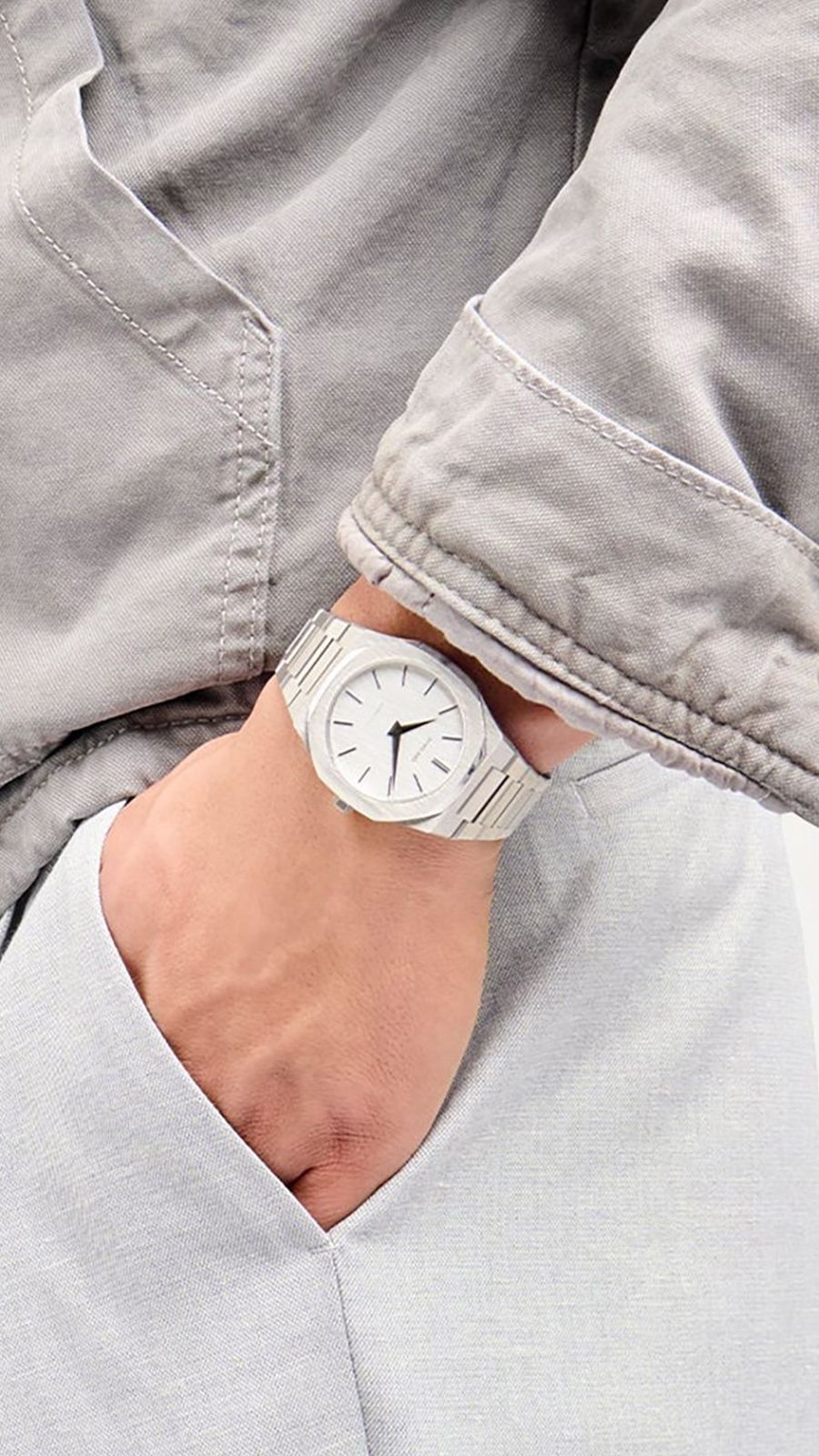 I521\" 動作未確認 D1 MILANO ULTRATHIN UTBJ23 Ultra Thin White Linen | D1 Milano