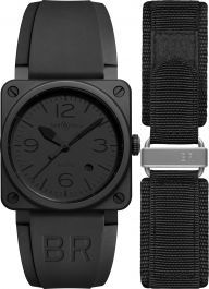 Bell Ross BR 03 Auto 42 mm Watch in Black Dial