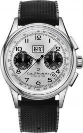 Carl F. Bucherer Bicompax Annual 41 mm Watch in Silver Dial