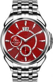 Jacob Co. Palatial Classic Manual Big Date 42 mm Watch in Red Dial