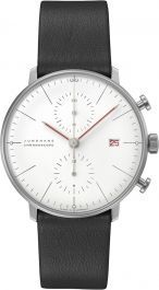 Junghans max bill Chronoscope 40 mm Watch in White Dial