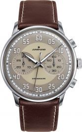 Junghans Meister Driver Chronoscope 40.8 mm Watch in Beige Dial