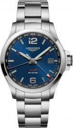 Longines Conquest V.H.P. GMT 43 mm Watch in Blue Dial