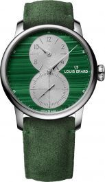 Louis Erard Men's 'Excellence' Silver Dial Brown Leather Strap Automatic Watch 85237AA21.BVA31